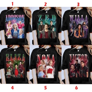 Vintage Bootleg Zombies 4 Dawn Of The Vampires Shirt, Addison Eliza Nova Victor Willa Zed Tee, Zombies Movie Poster Graphic T-Shirt