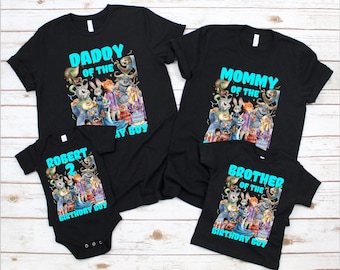 Personalized Name Age Zootopia 2 Birthday Shirt, Disney Judy Hopps Nick Wilde Gary De'Snake Birthday Present Gift, Disneyland Family Tee