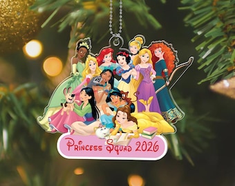 Holiday Sale! Disney Princess Christmas Ornament Set of 6 - Etsy