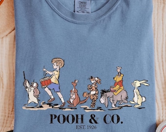 Comfort Colors Winnie The Pooh And Friends Shirt, Disney Pooh Shirt, Disneyland Shirt, Pooh Bear Shirt, Disney Shirt, Disney Trip Sweatshirt