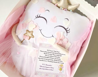 Personalized Tooth Fairy Pillow: Ballerina Princess Design