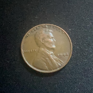 1944 1 Cent Lincoln Wheat Edition One Cent Very Rare