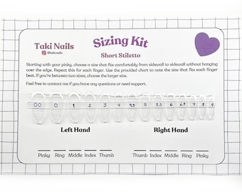 Sizing Kit for Press on Nails