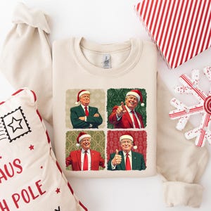 MAGA Santa Christmas Sweatshirt, Funny Republican Mom Gift, Santa&#39;s Favorite Felon Hoodie, Holiday GOP Sweatshirt, Conservative Xmas Top