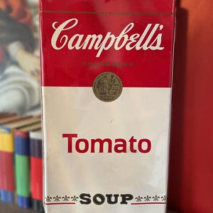 Enseigne publicitaire en métal pour soupe à la tomate - Couvercle du brûleur de la cuisinière