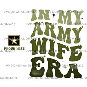 Retro Army Wife Png, Army Wife Sublimation, Army Wife Camo Coquette Bow Png, Military Wife Png, Army Wife Life Png, Proud Army Family Png