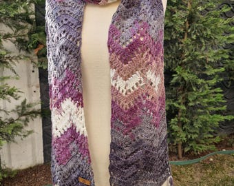 handmade scarf knitted scarf crochet scarf hand scarf  wool scarf chunky scarf warm scarf fringed scarf shawl style scarf scarf for women