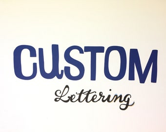 3 die cut letters custom letters banner letters