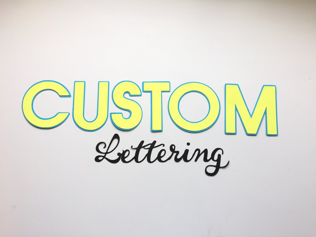 Custom Die Cut Letters With Shadow / Banner Letters / Teacher ...
