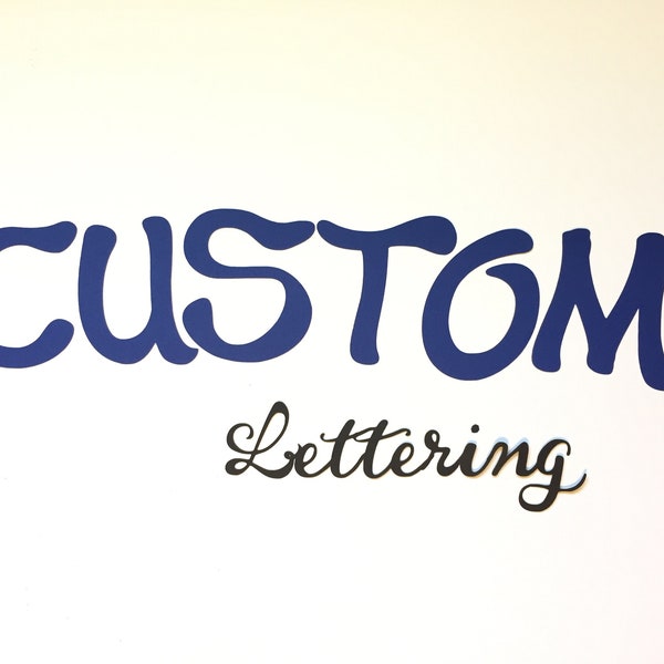 Die Cut Letters Etsy