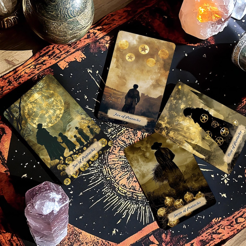 Shadow Gothic Tarot Cards, 78 Tarot Deck With Guidebook, Oracle Cards ...