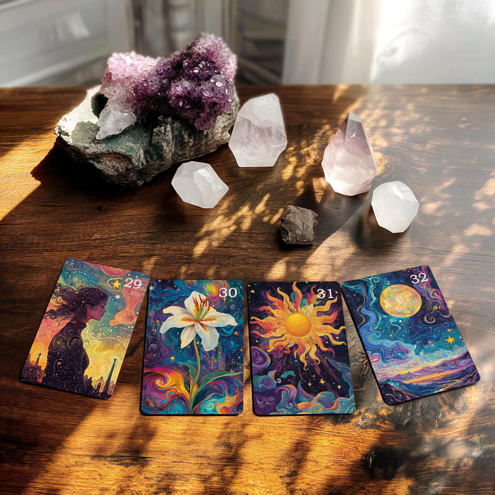 Lenormand Card Deck, 36 Cards, Galactic Aura Lenormand
