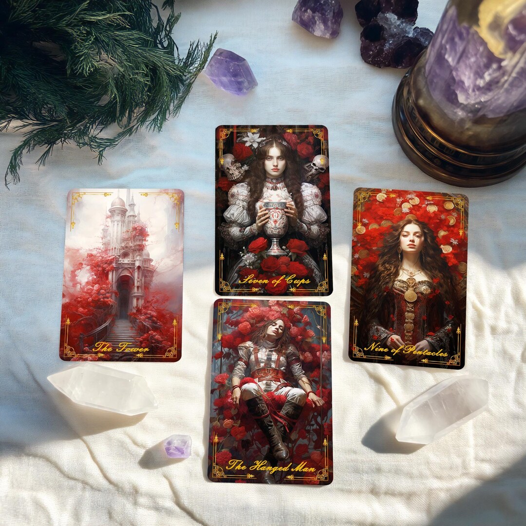 Divinity Oracle Blooms of Divinity Tarot Cards, Tarot Deck With Guidebook, Unique Tarot ...