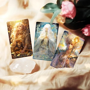 Animes Tarot Cards, Tarot Deck 78 Cards with Guidebook, Oracle Card Deck, Tarot Deck for Beginners, Tarot Reading, Gifts for Her