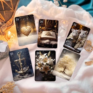 Winter Lenormand Cards, Lenormand Deck, Oracle Cards, Oracle Deck, Modern Lenormand, Petit Lenormand, Full Lenormand Deck, Divination Tools