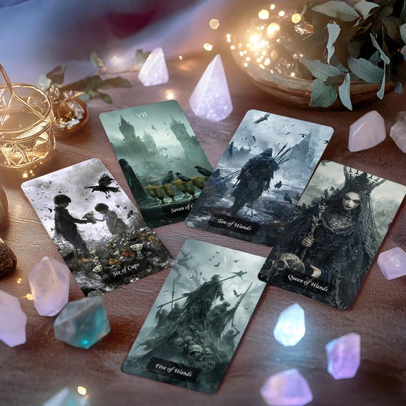 Gothic Tarot Deck, Tarot Deck, Tarot Deck With Guidebook, 78