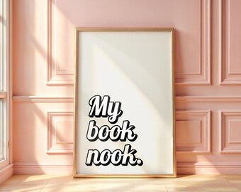 My Book Nook Wall Art: Leseecke (Digitaldruck)