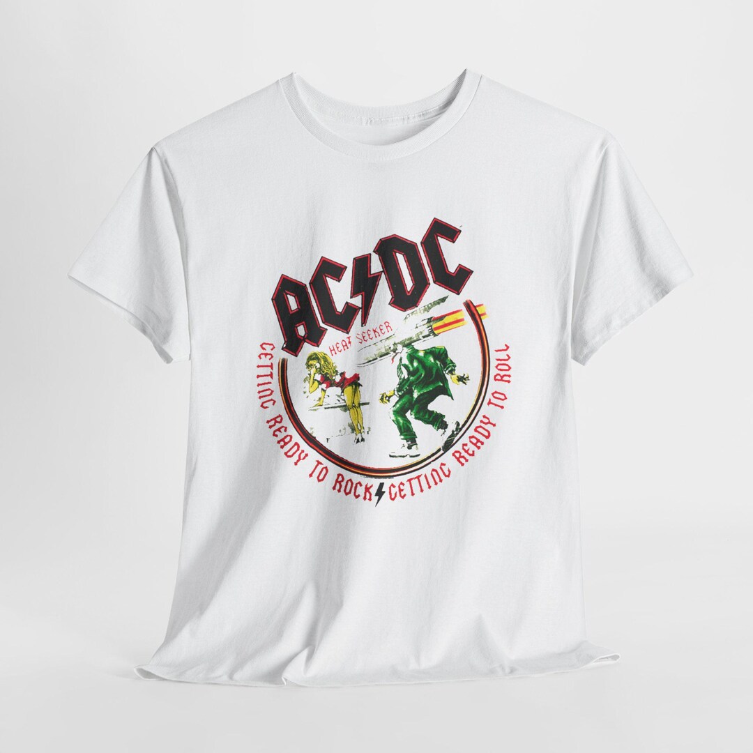 AC DC Heat Seeker Poster Album Cover T Shirt All Sizes S-5XL Hard Rock ...