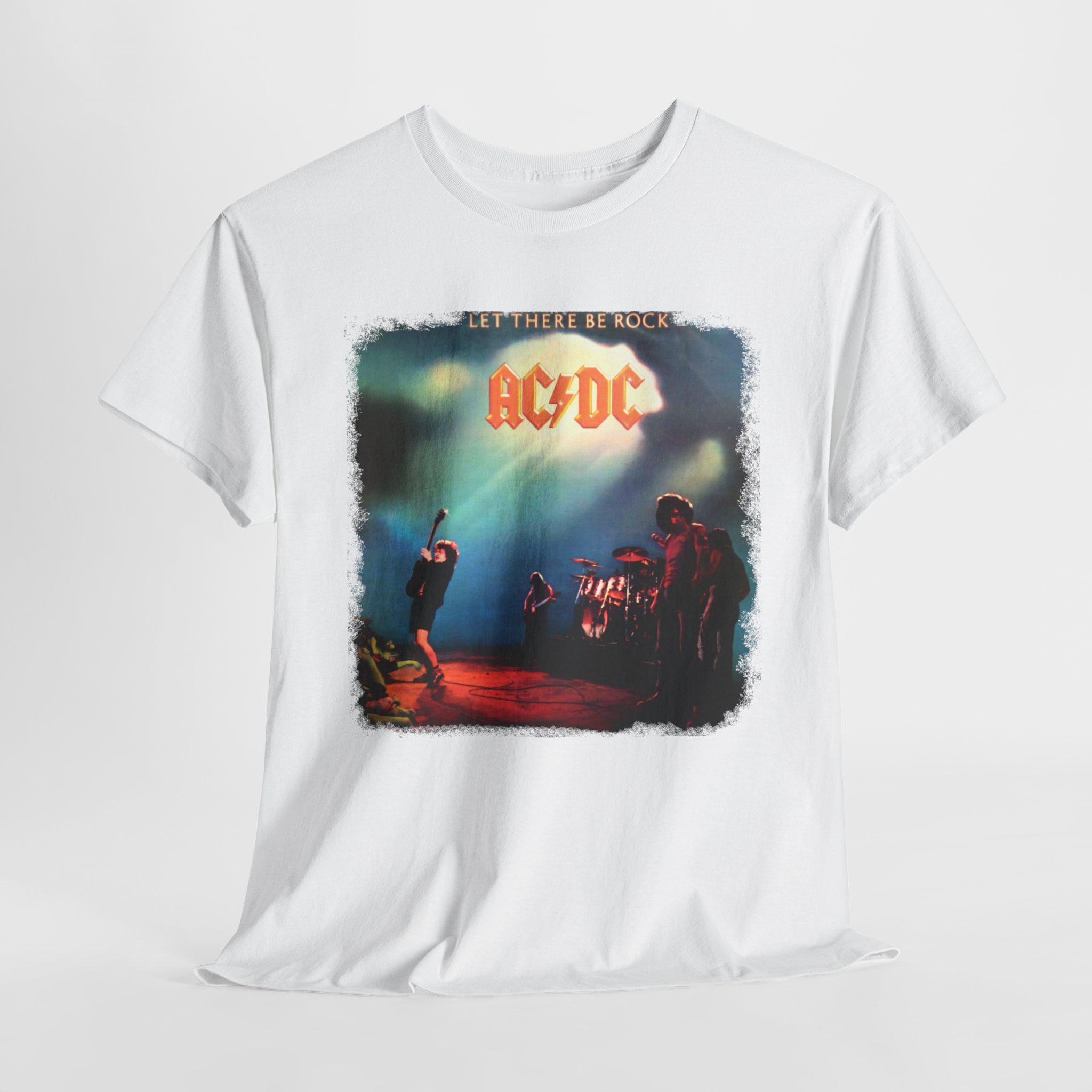 AC DC Let There Be Rock Poster Album Cover T Shirt All Sizes S-5XL Hard ...