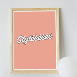 Affiche colorée _carte postale "Stylé" A4, A5, A6