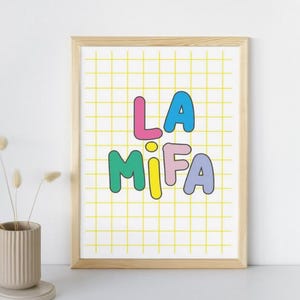 Affiche colorée_carte postale "LA MIFA 2" A4, A5, A6