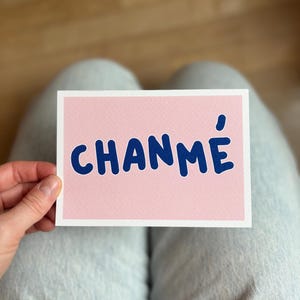 Affiche colorée_carte postale "CHANMÉ" A4, A5, A6