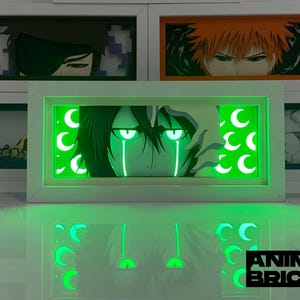 Anime Lightbox, Anime-Inspired Art, Anime Eyes Decor, Christmas Anime LED light box, Anime Night Light RGB Remote, Anime Lamp, Magna Gift