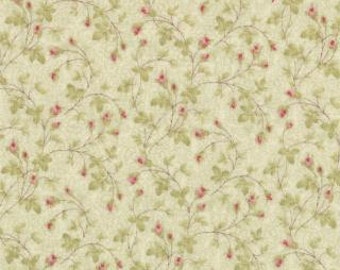 Tiny floral in Green Paris Flea market by 3 sisters for Moda 1 yard