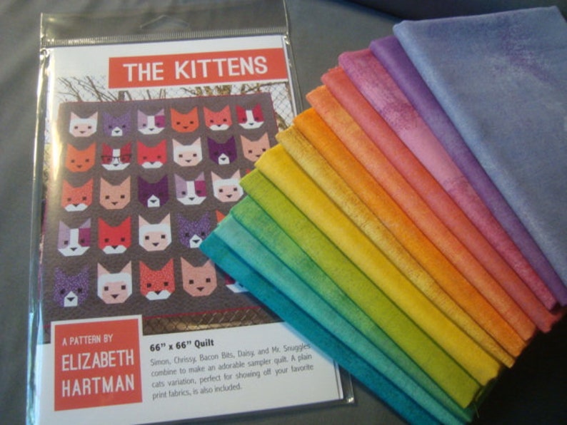 The Kittens quilt Pattern from Elizabeth Hartman KIT
