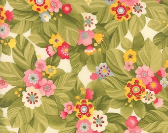 SALE Lulu by Chez Moi for Moda Budding Bouquet in cream 1 yard