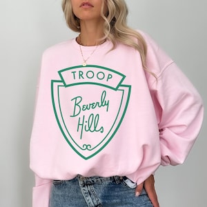 Troop Beverly Hills Movie Sweatshirt, Green Wilderness Sweater, Phyllis Nefler Wilderness Girls Hoodie, Troop Beverly Hills Pink Pullover