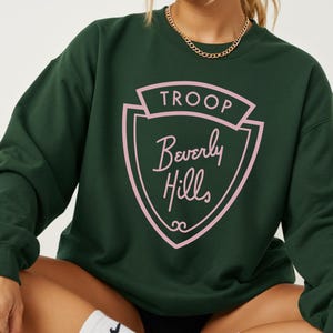 Beverly Hills Sweatshirt Custom 80s Movie Crewneck Vintage Graphic Beverly Hills Sweatshirt Old Money Aesthetics Retro Girls Trip Sweater