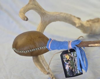 Elk rawhide rattle