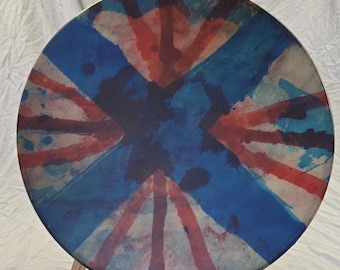 18" Deerhide dyed drum- The four Directions