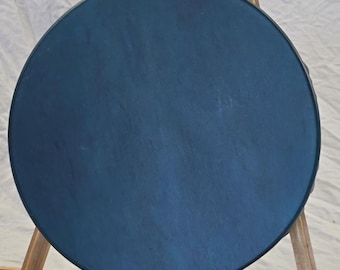 12" Teal dyed Elk frame drum