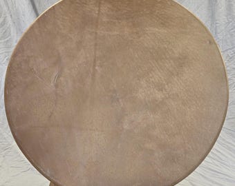 20" Bleached Buffalo hide drum.