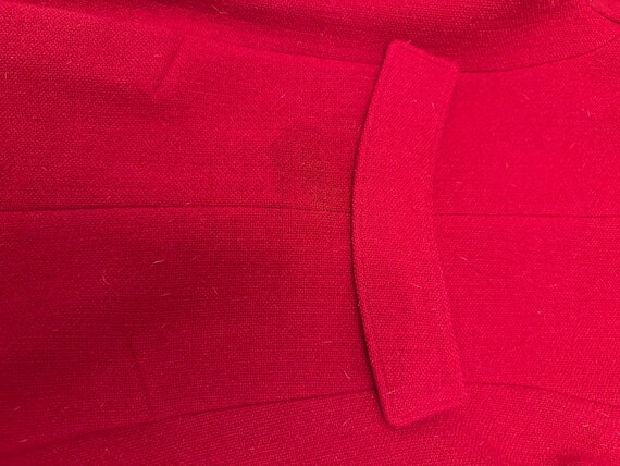 1960s Raspberry Wool Coat - image 6