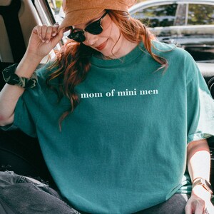Mom of mini men, Comfort colors shirt, Mama of boy Shirt, Gift for mom, Mothers Day gift, Funny mom shirt, cute mom shirt, mom of boys shirt
