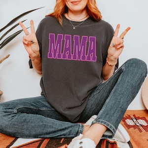 Typography shirt for mom, Mama T-Shirt, Comfort colors Mama Shirt, Gift for Mom, Mothers Day gift, Mom shirt, Mom life tee, Baby shower gift