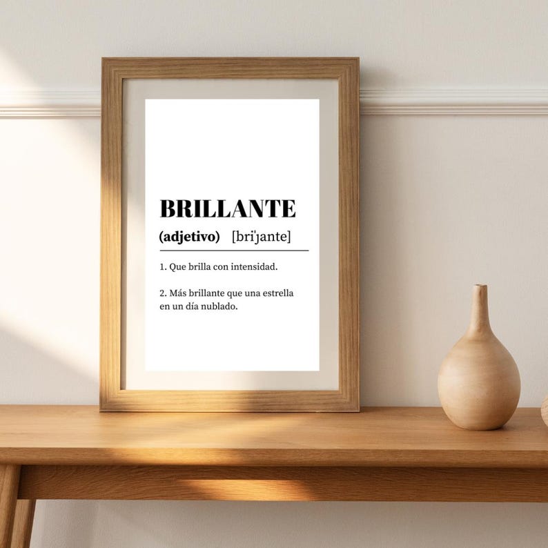 Fun Selfesteem and Selflove Definition Print in Spanish 4 Digital