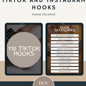 Viral Hooks for Instagram Reels & TikTok Videos, Perfect Digital Lead Magnet | instant download | pdf