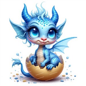 12 adorables imágenes prediseñadas de bebés dragón, arte de fantasía de dragón, dragón recién nacido caprichoso, PNG de alta calidad, diseño de sublimación, imágenes prediseñadas para tarjetas e invitaciones