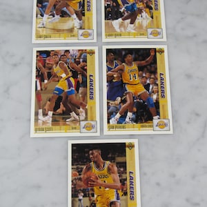 Vintage 1991 NBA Los Angeles Lakers Basketball Card Set