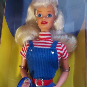 Vintage Mattel 1997 &quot;Shopping time&quot; Blonde Barbie Doll, Special edition, Sealed box, SKU: 18230