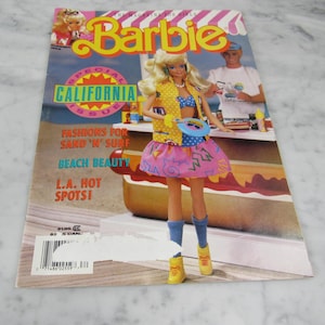 Vintage Summer 1988 Barbie The Magazine for Girls, &quot;Special California Issue&quot;, California Dream Barbie Poster included