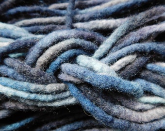 Ready to ship 50ct Blue Tye Dye Wool Dreads Dreadlocks Accent Hair Extensions