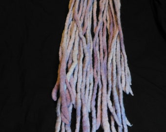 Ready to ship 14ct Light Purple Mix Tye Dye Wool Dreads Dreadlocks Accent Hair Extensions