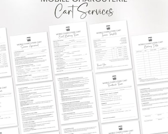 Editable Charcuterie Cart Business Bundle, Mobile Charcuterie Cart Plans, Charcuterie Business Forms, Charcuterie Business Contract Template