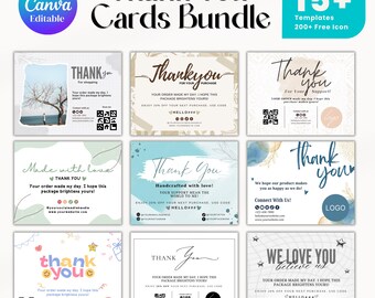 Small Business Thank You Card Template: DIY Canva Design (5.5x4.25 INCH)