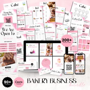 Editable Cake Business Templates, Home Bakery Business Bundle, Cake Order Form, Cake Care Cards, Cake Business Policy, Cake Cutting Guide